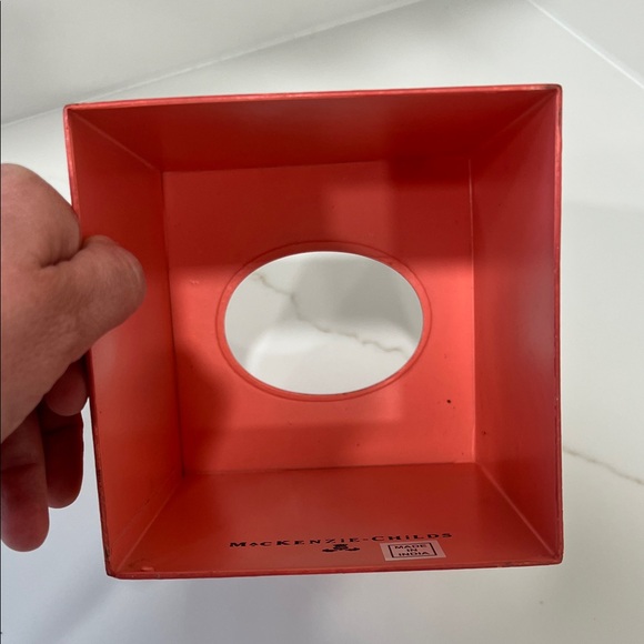 McKenzie Childs Grapefruit Twist Boutique Tissue Box Cover - Picture 3 of 6